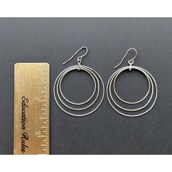 Earrings Set Of 4 - Assorted Hoop, Stud & Dangle Earrings - Picture 3 of 7